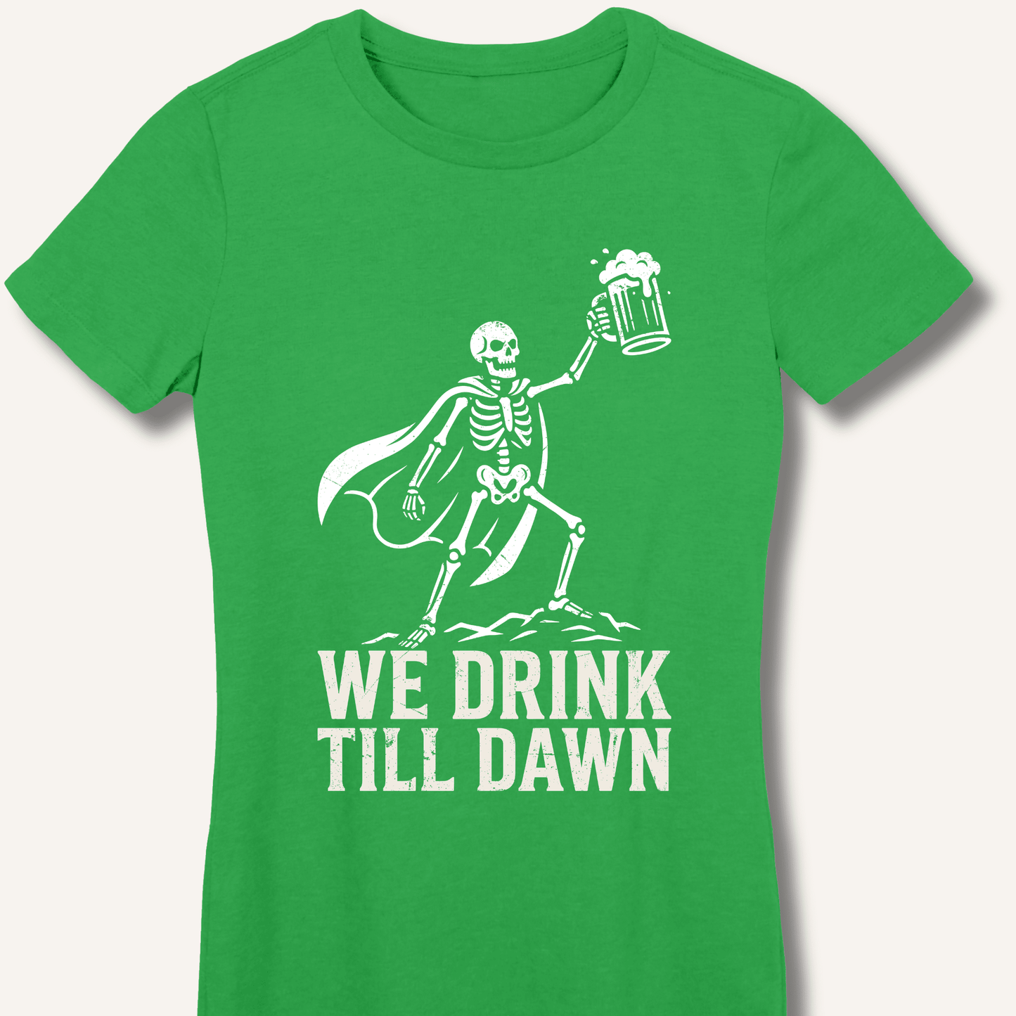 We Drink Till Dawn Fitted T-Shirt - Sip & Shirt