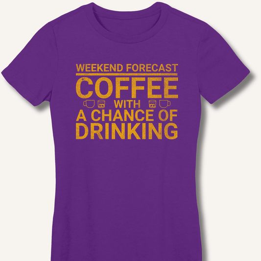 Weekend Forecast Fitted T-Shirt - Sip & Shirt