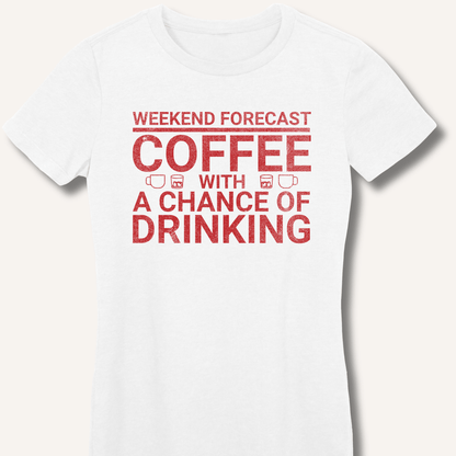 Weekend Forecast Fitted T-Shirt - Sip & Shirt