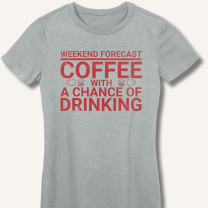 Weekend Forecast Fitted T-Shirt - Sip & Shirt