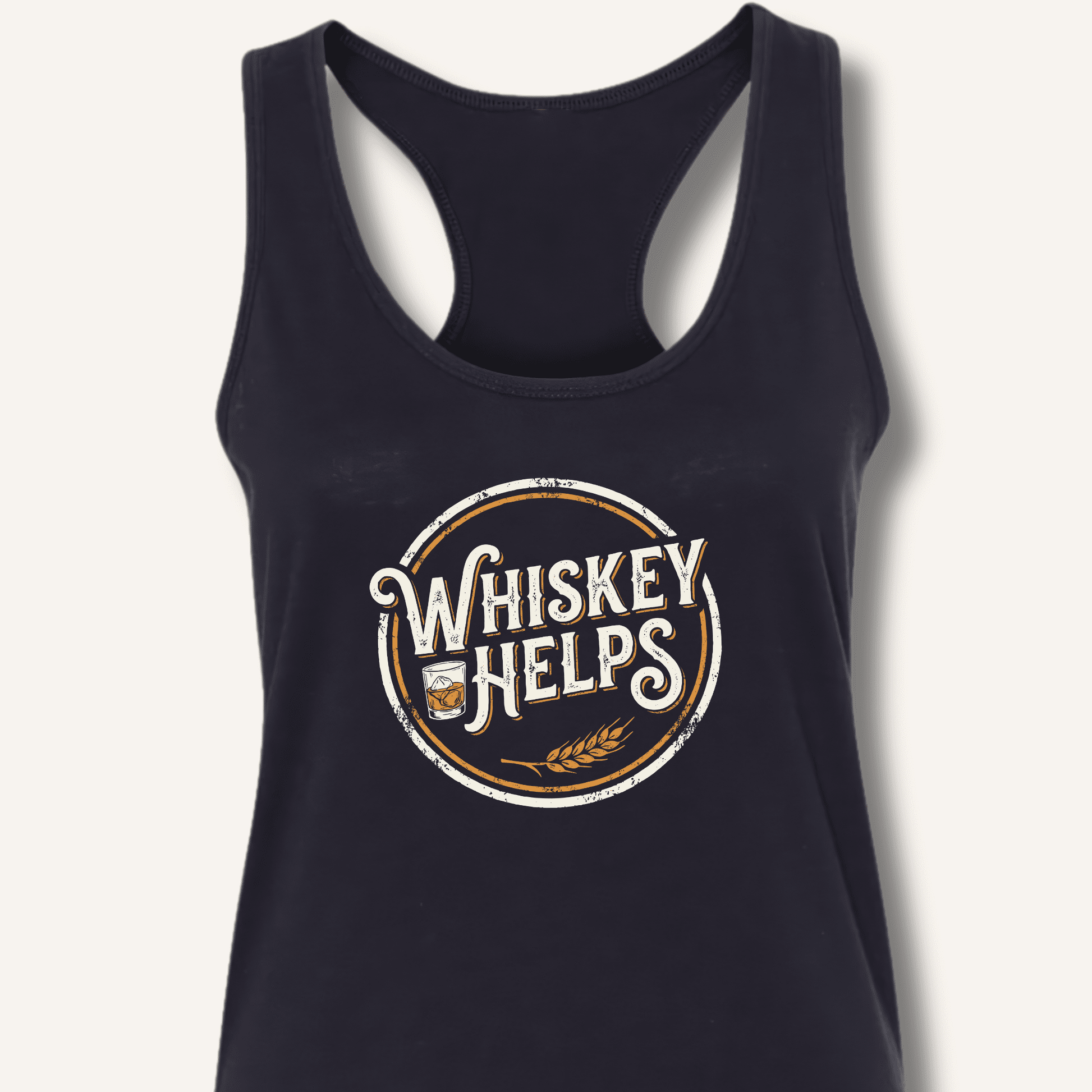 Whiskey Helps Racerback Tank - Sip & Shirt
