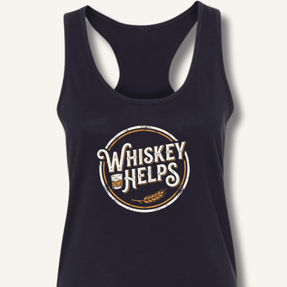 Whiskey Helps Racerback Tank - Sip & Shirt