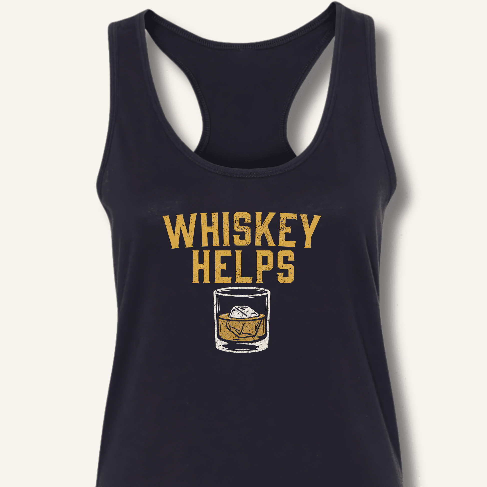 Whiskey Helps Racerback Tank - Sip & Shirt