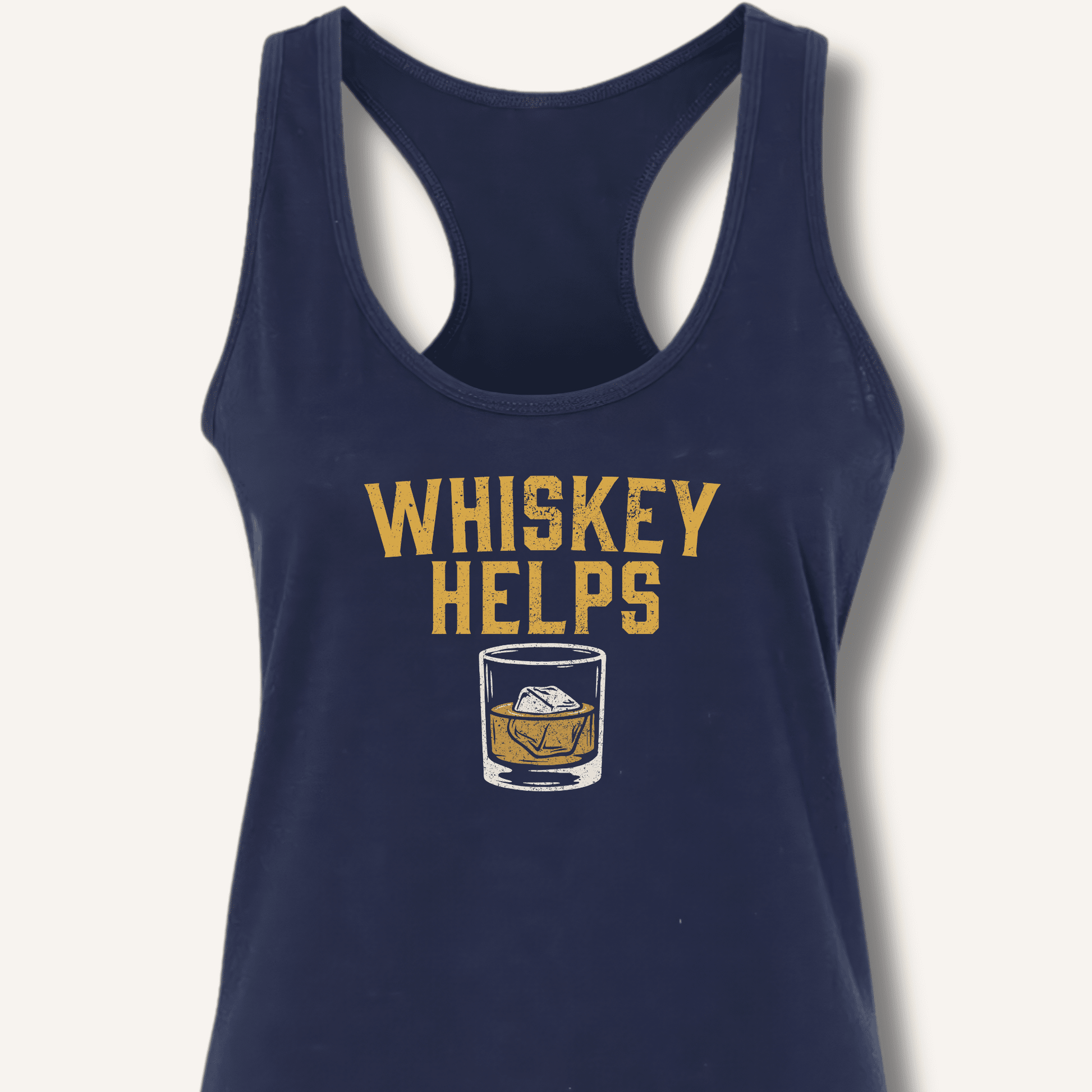 Whiskey Helps Racerback Tank - Sip & Shirt