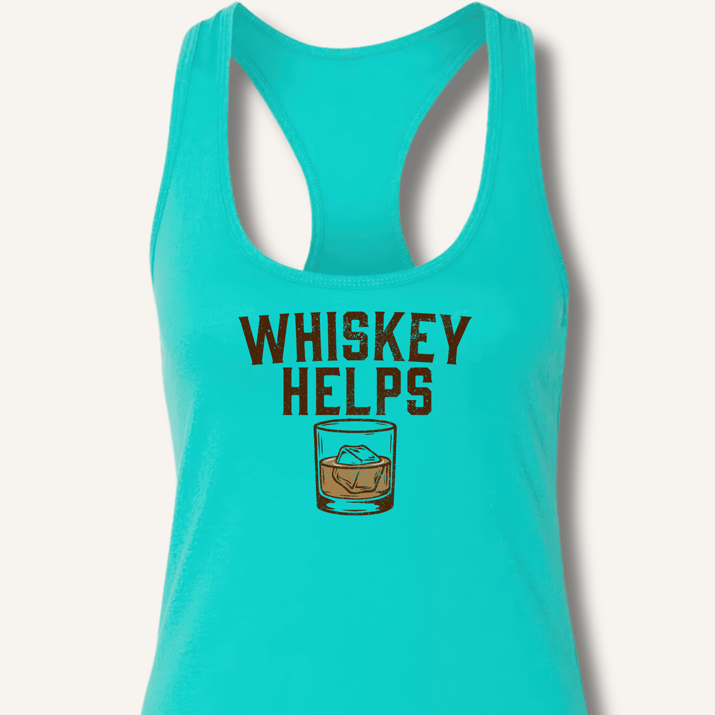 Whiskey Helps Racerback Tank - Sip & Shirt