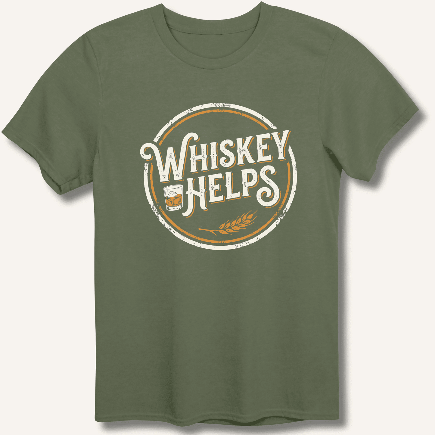 Whiskey Helps T-Shirt - Sip & Shirt