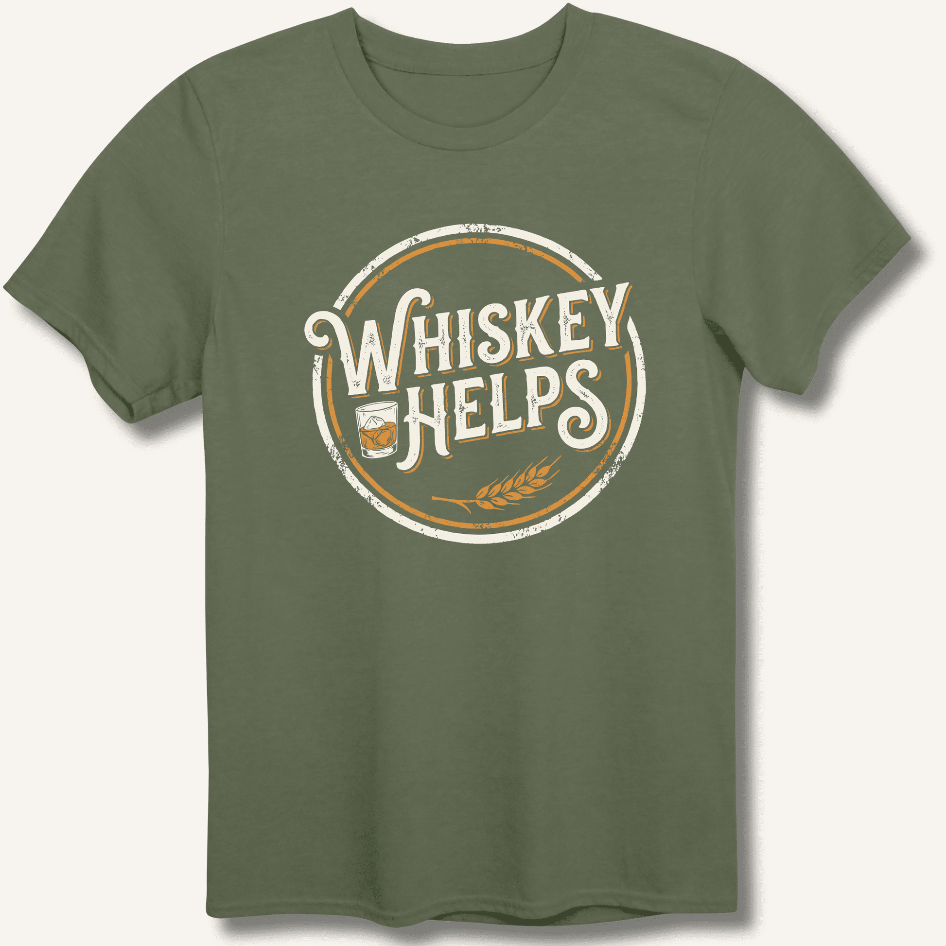 Whiskey Helps T-Shirt - Sip & Shirt