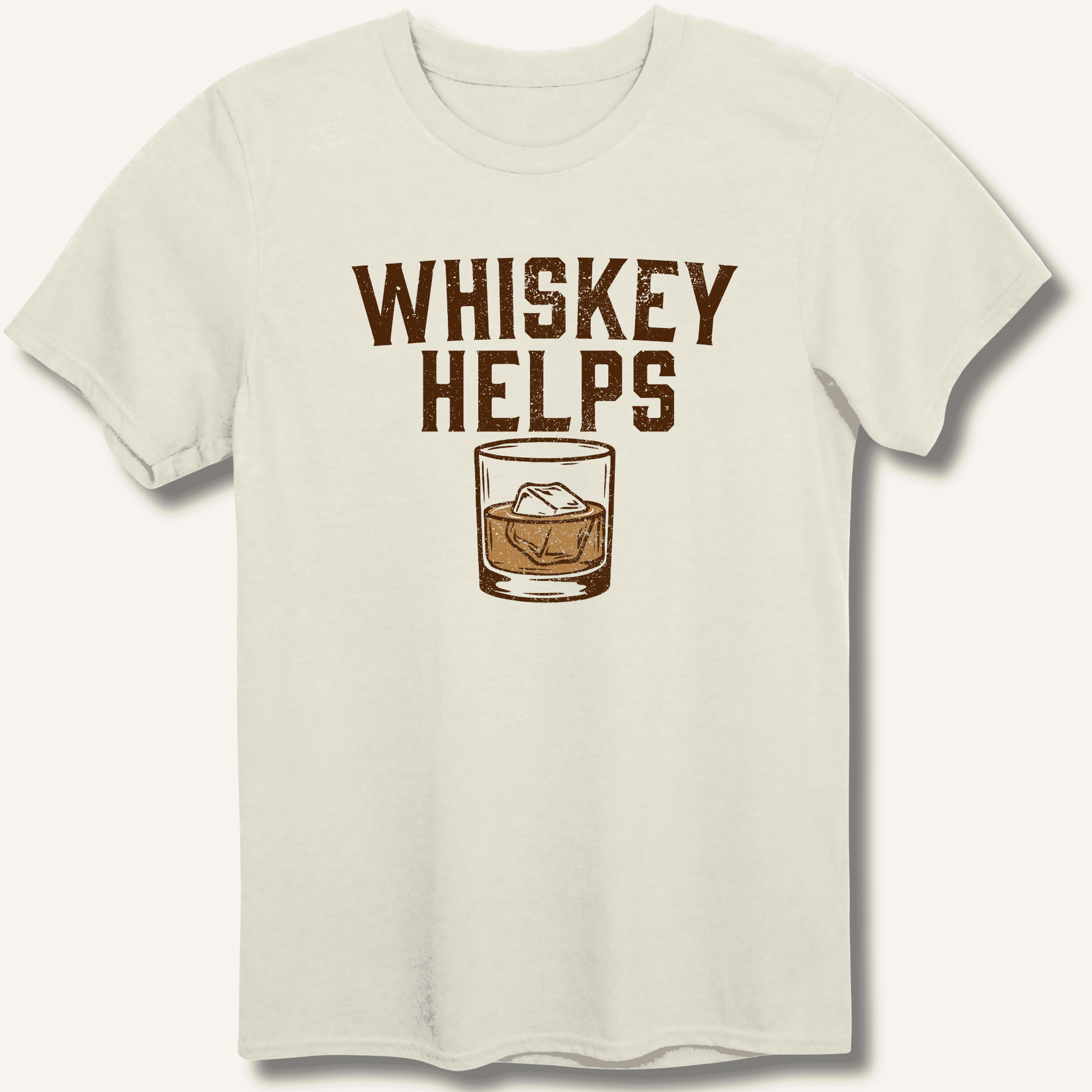 Whiskey Helps T-Shirt - Sip & Shirt