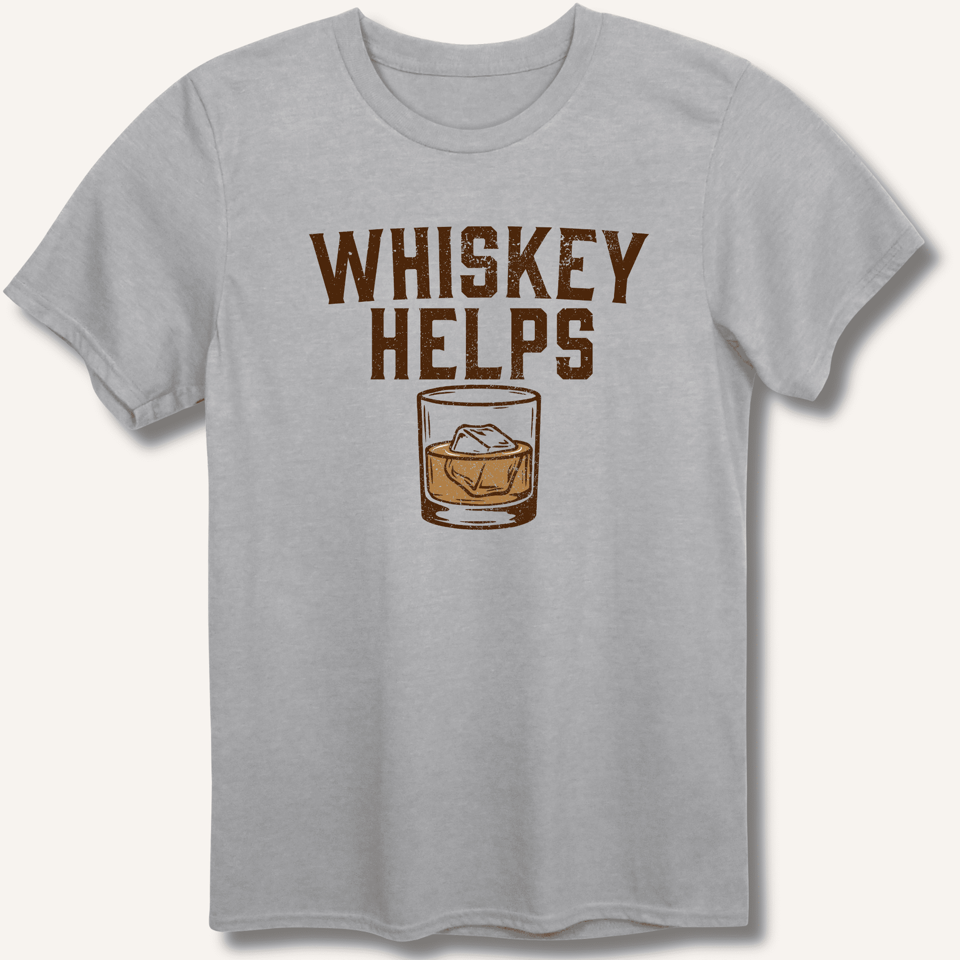 Whiskey Helps T-Shirt - Sip & Shirt