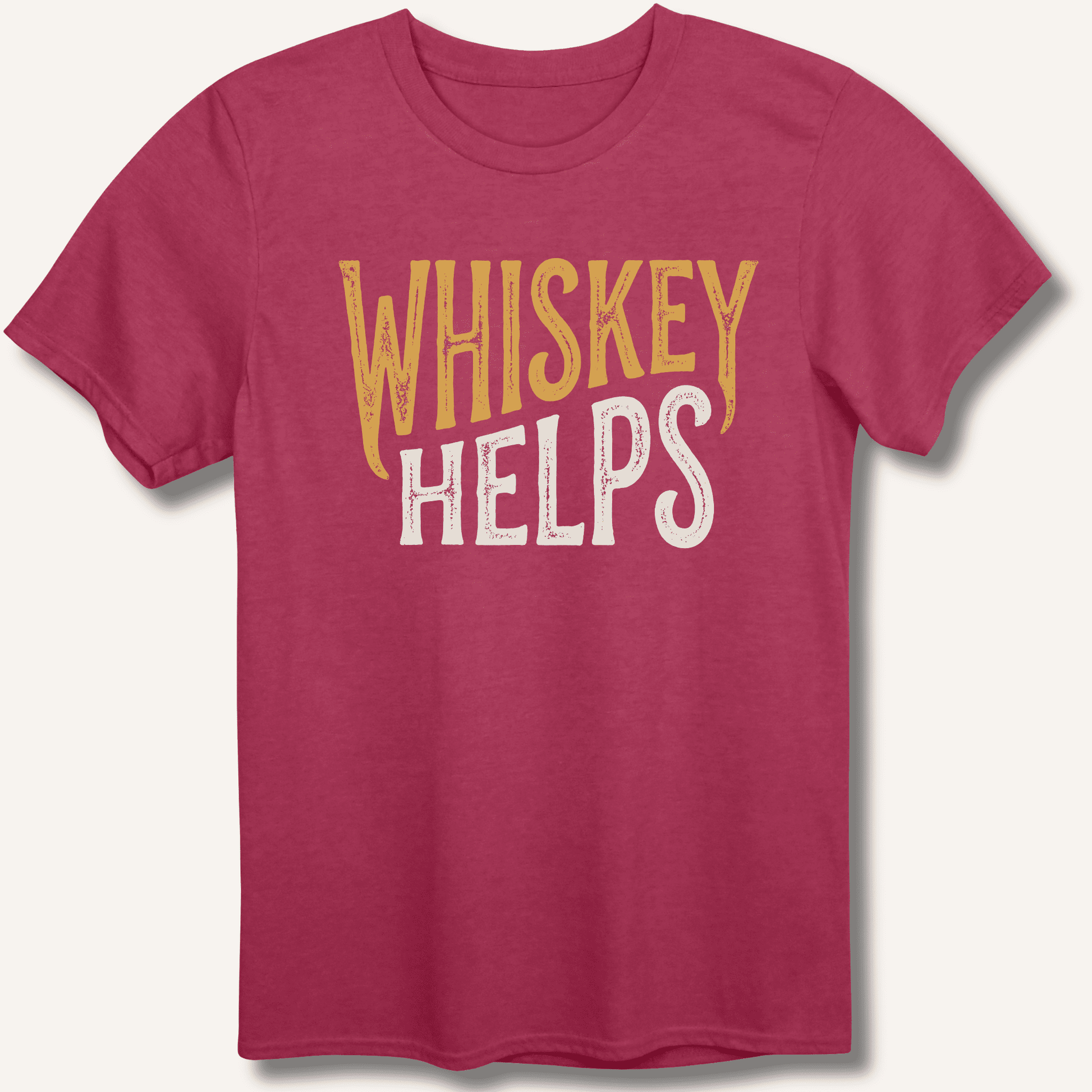 Whiskey Helps T-Shirt - Sip & Shirt