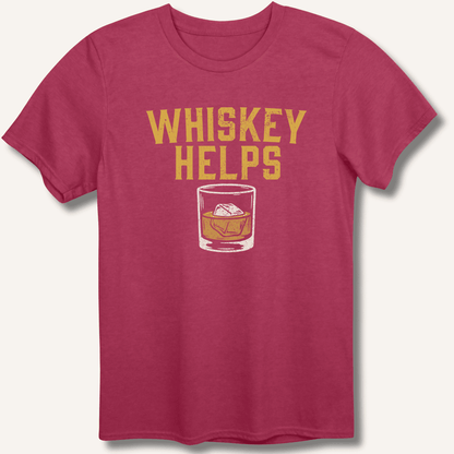 Whiskey Helps T-Shirt - Sip & Shirt