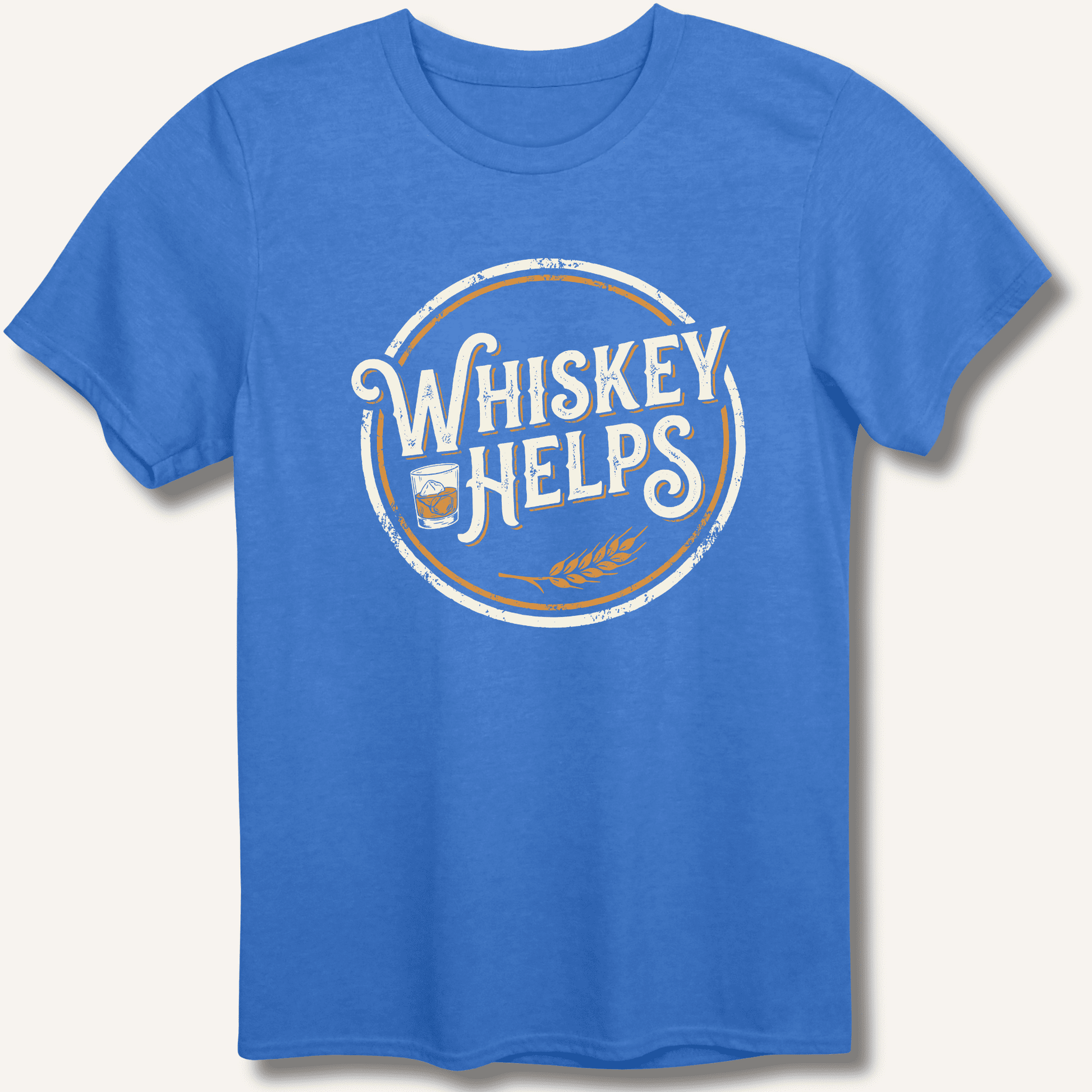 Whiskey Helps T-Shirt - Sip & Shirt