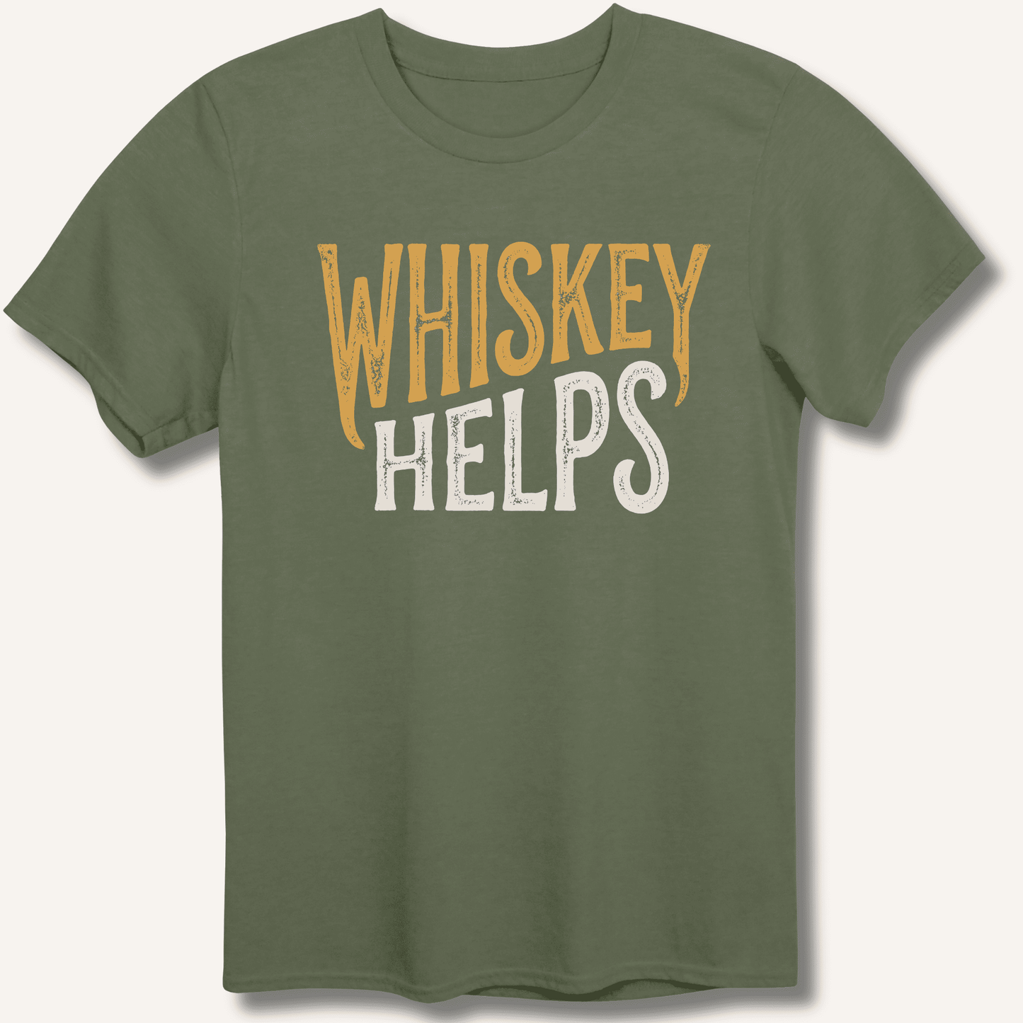 Whiskey Helps T-Shirt - Sip & Shirt