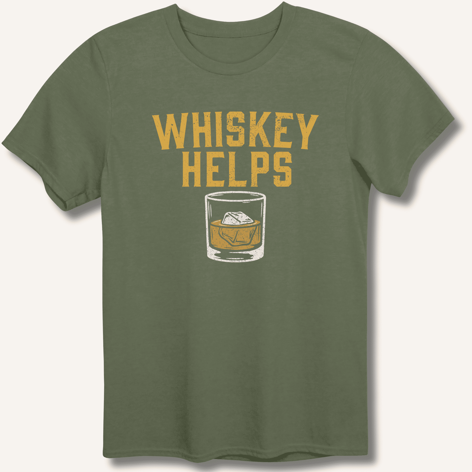 Whiskey Helps T-Shirt - Sip & Shirt