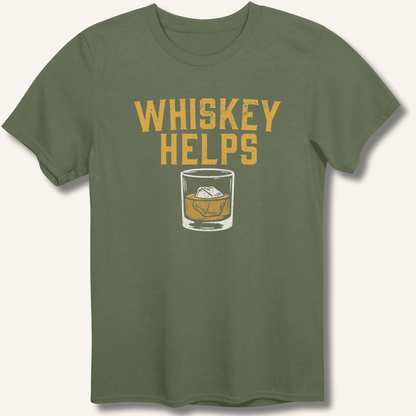 Whiskey Helps T-Shirt - Sip & Shirt