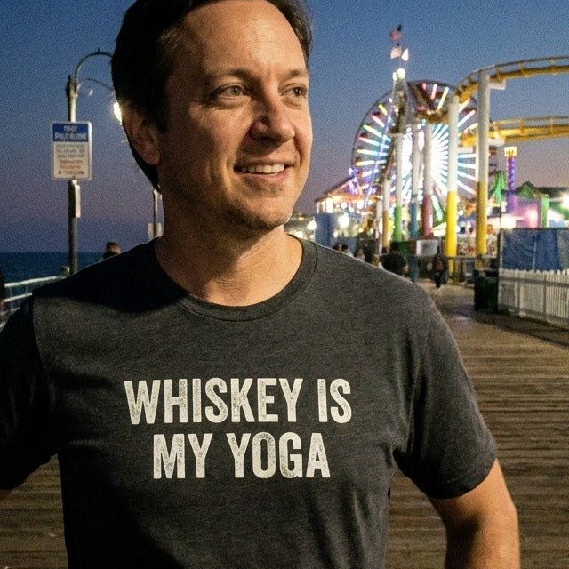 Whiskey Is My Yoga T-Shirt - Sip & Shirt