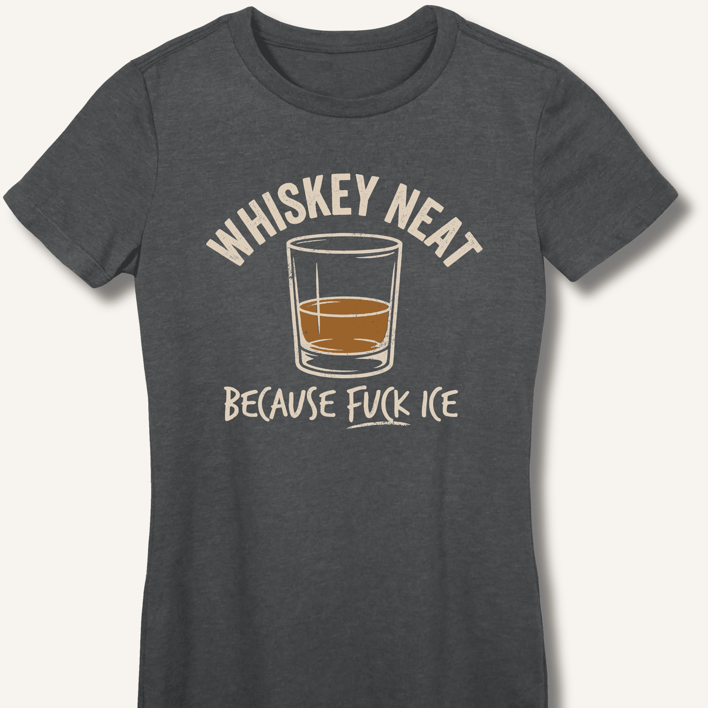 Whiskey Neat Fitted T-Shirt - Sip & Shirt