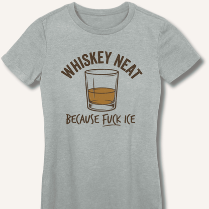 Whiskey Neat Fitted T-Shirt - Sip & Shirt