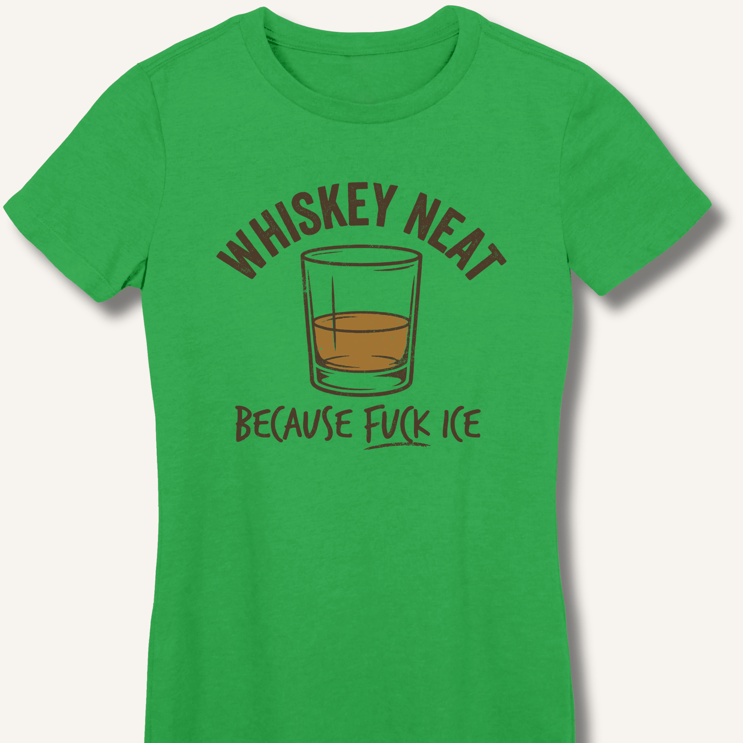 Whiskey Neat Fitted T-Shirt - Sip & Shirt