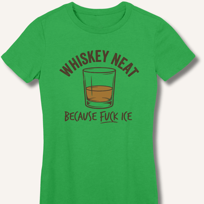 Whiskey Neat Fitted T-Shirt - Sip & Shirt