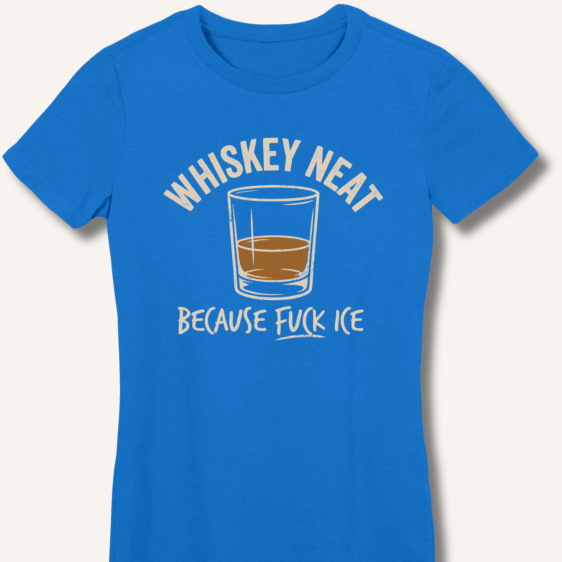 Whiskey Neat Fitted T-Shirt - Sip & Shirt