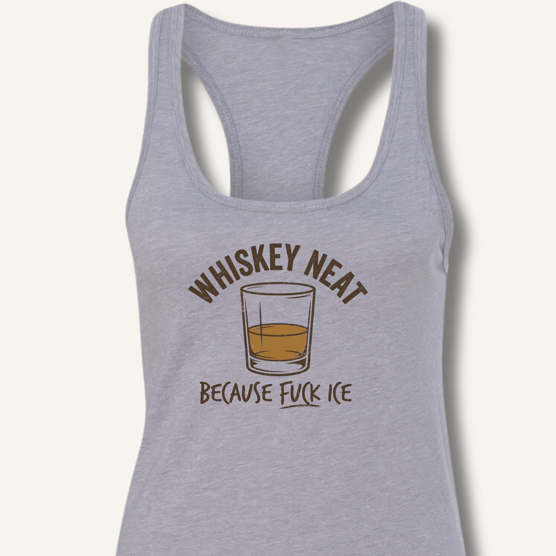 Whiskey Neat Racerback Tank - Sip & Shirt