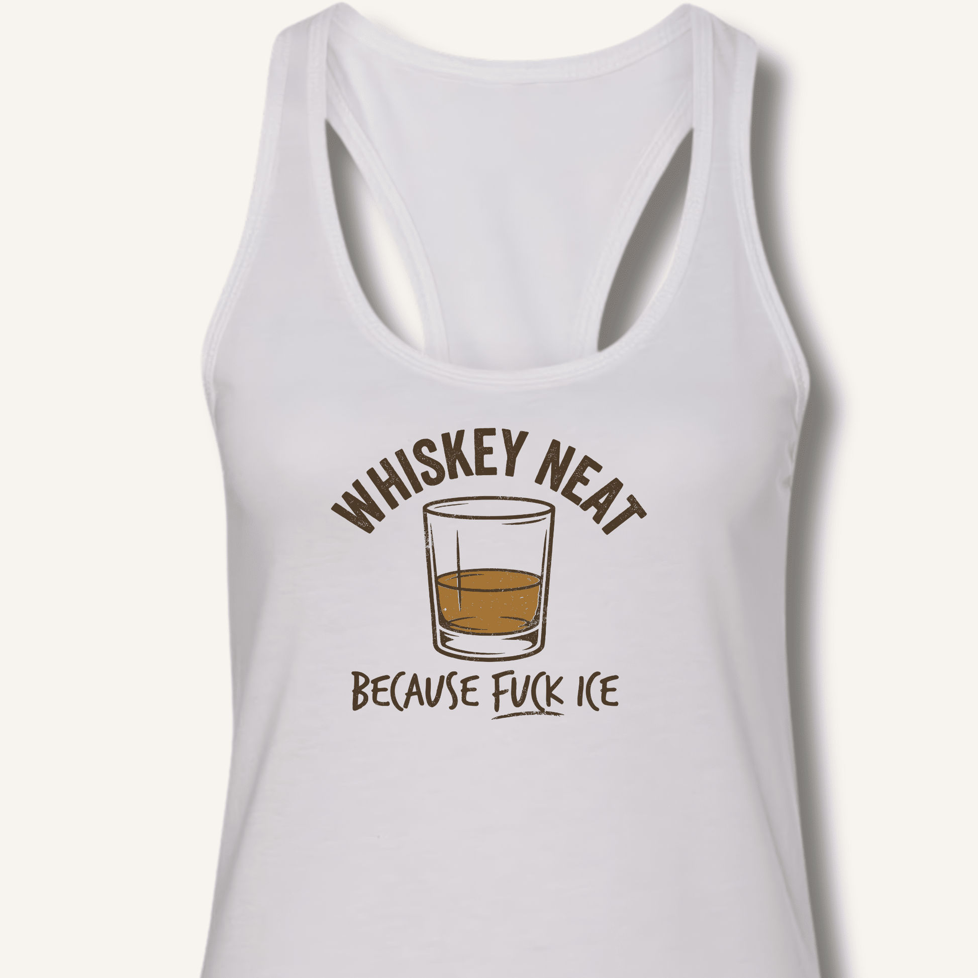 Whiskey Neat Racerback Tank - Sip & Shirt