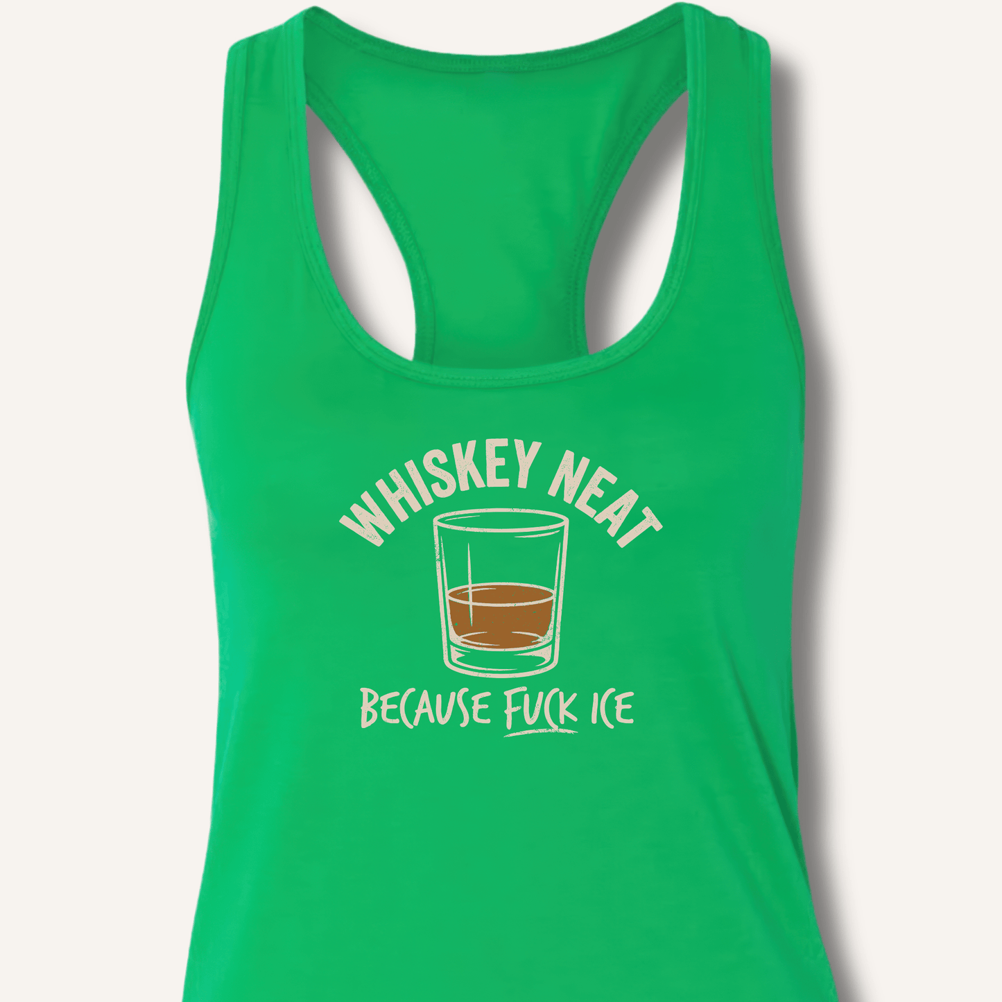 Whiskey Neat Racerback Tank - Sip & Shirt