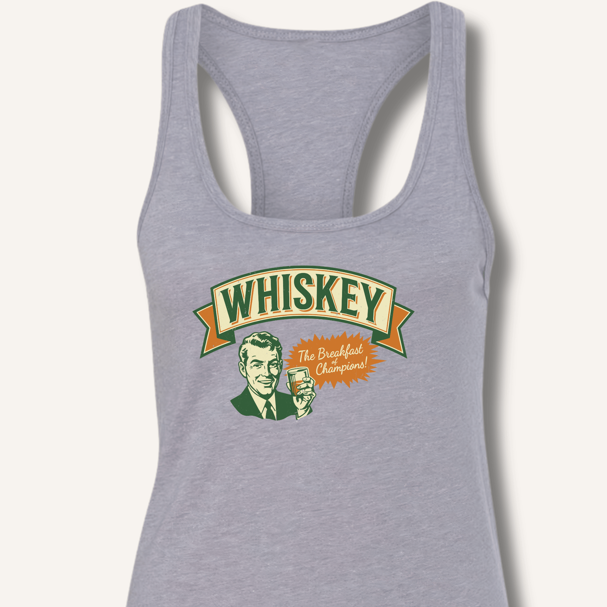 Whiskey: The Breakfast of Champions Racerback Tank - Sip & Shirt