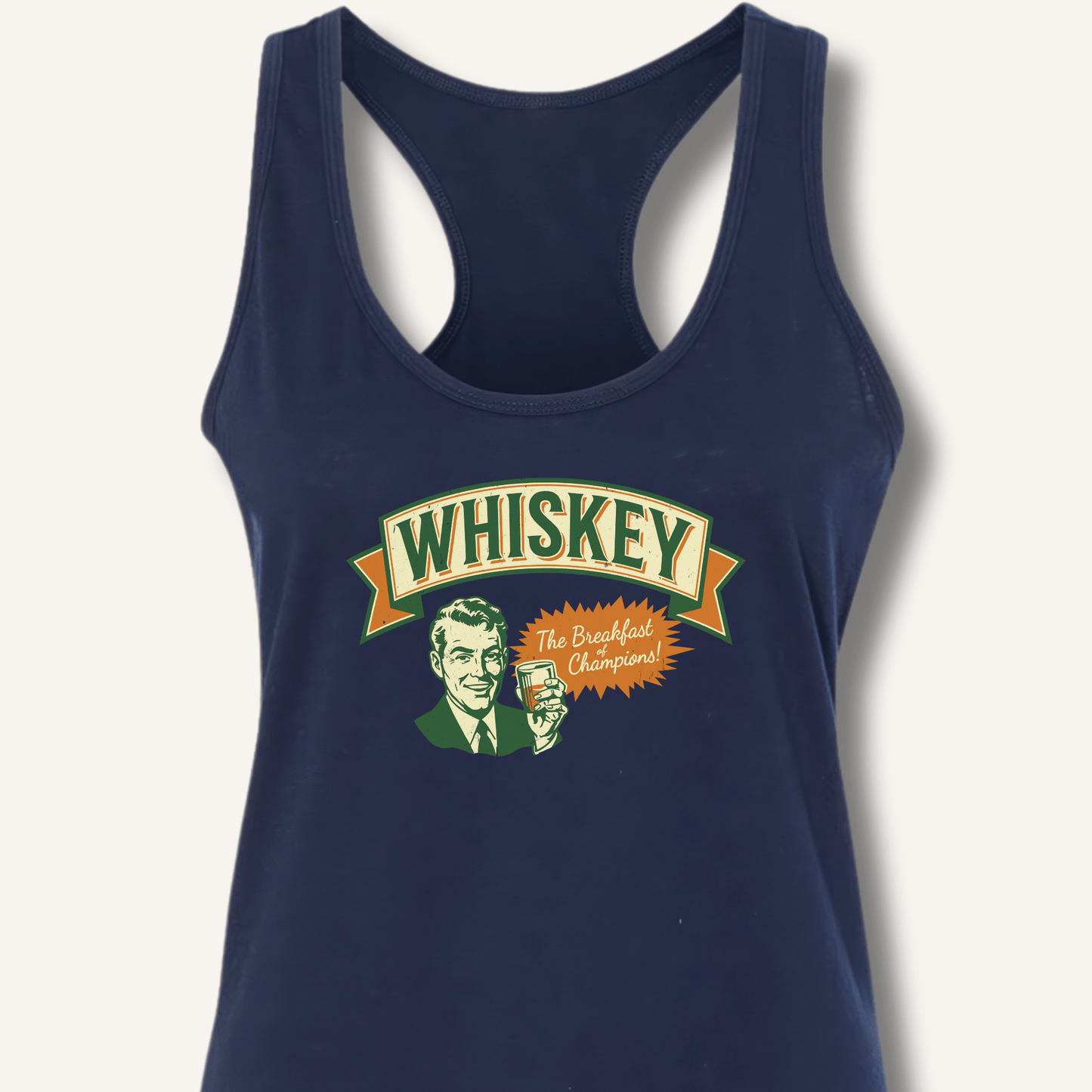 Whiskey: The Breakfast of Champions Racerback Tank - Sip & Shirt