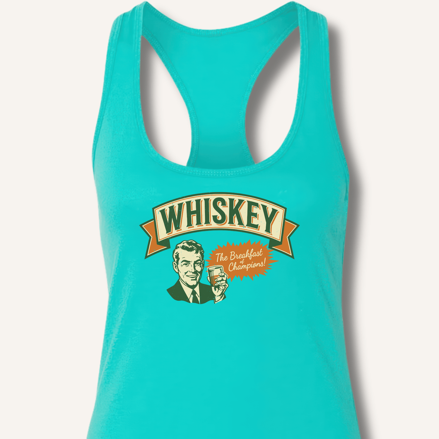 Whiskey: The Breakfast of Champions Racerback Tank - Sip & Shirt