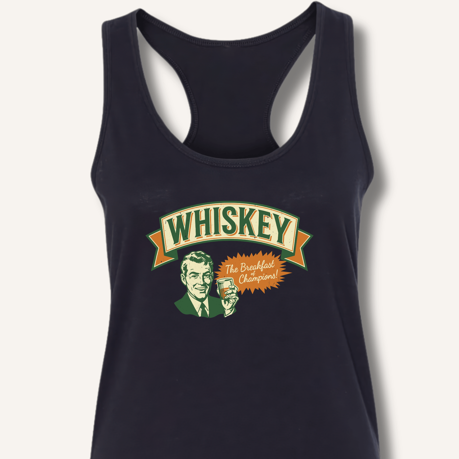 Whiskey: The Breakfast of Champions Racerback Tank - Sip & Shirt