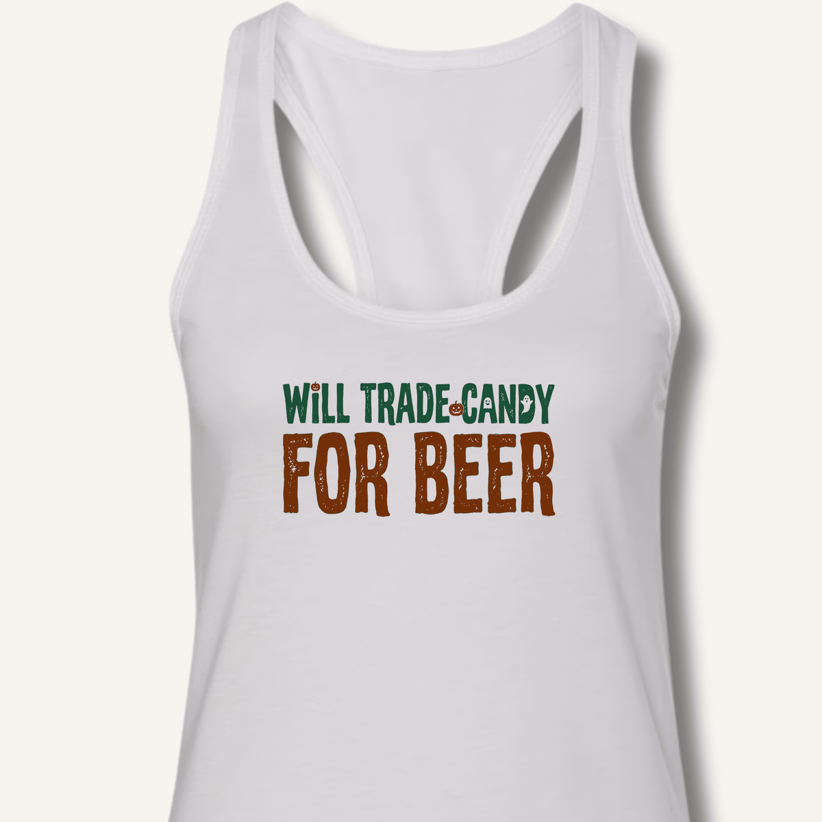 Will Trade Candy For Beer Racerback Tank - Sip & Shirt
