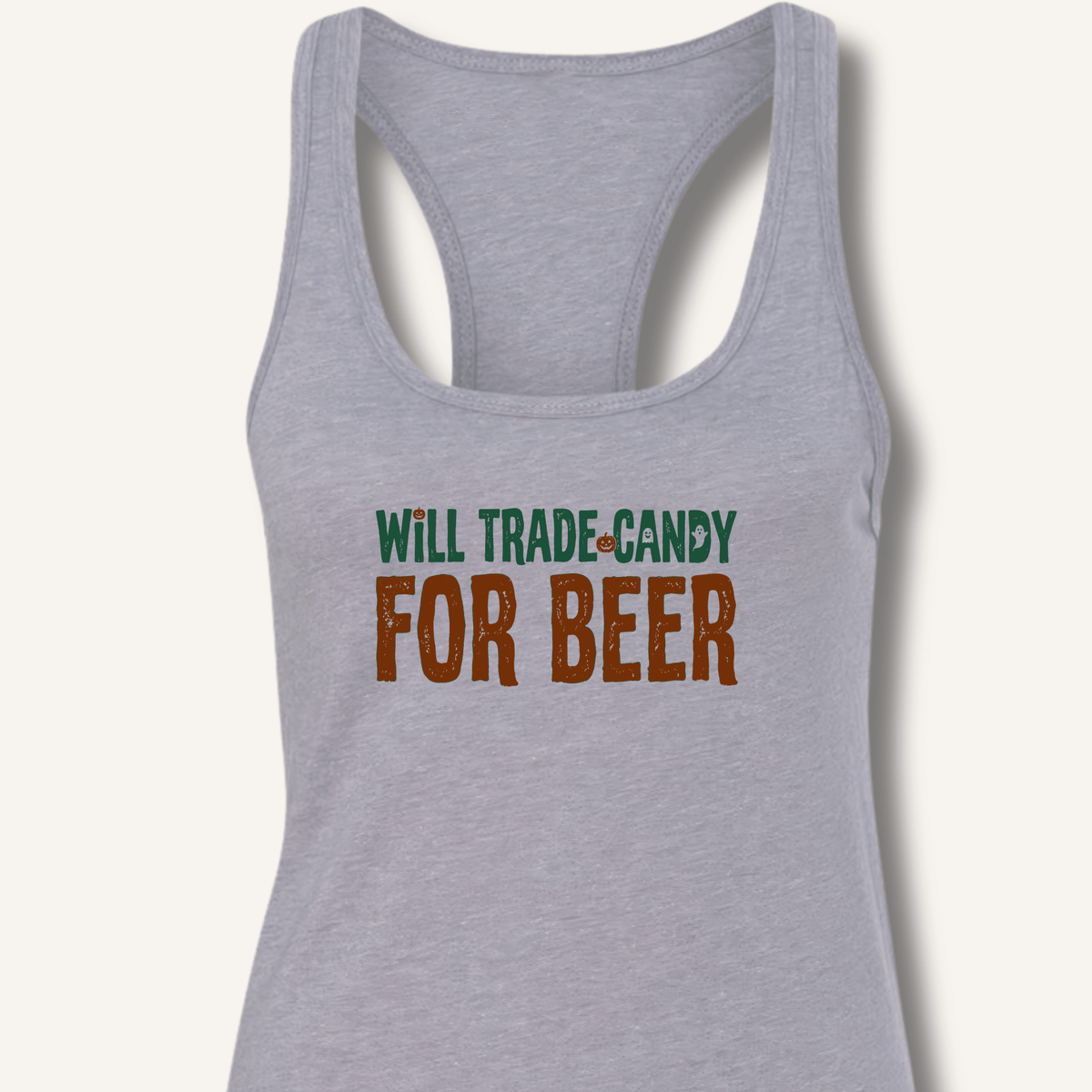 Will Trade Candy For Beer Racerback Tank - Sip & Shirt