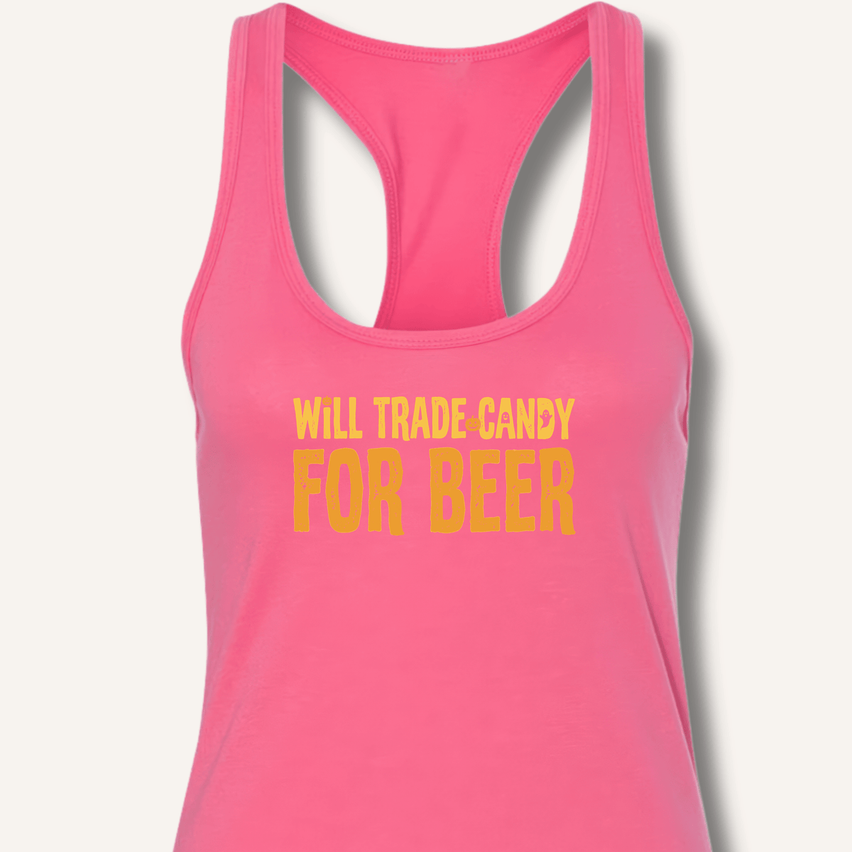 Will Trade Candy For Beer Racerback Tank - Sip & Shirt