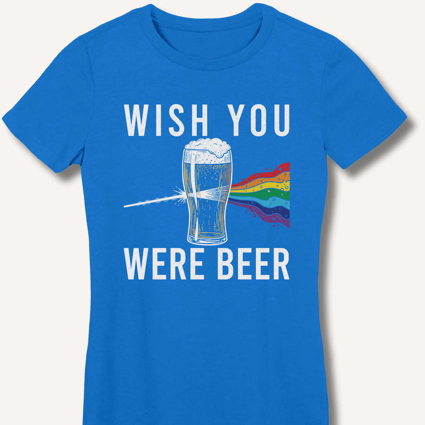Wish You Were Beer Fitted T-Shirt - Sip & Shirt