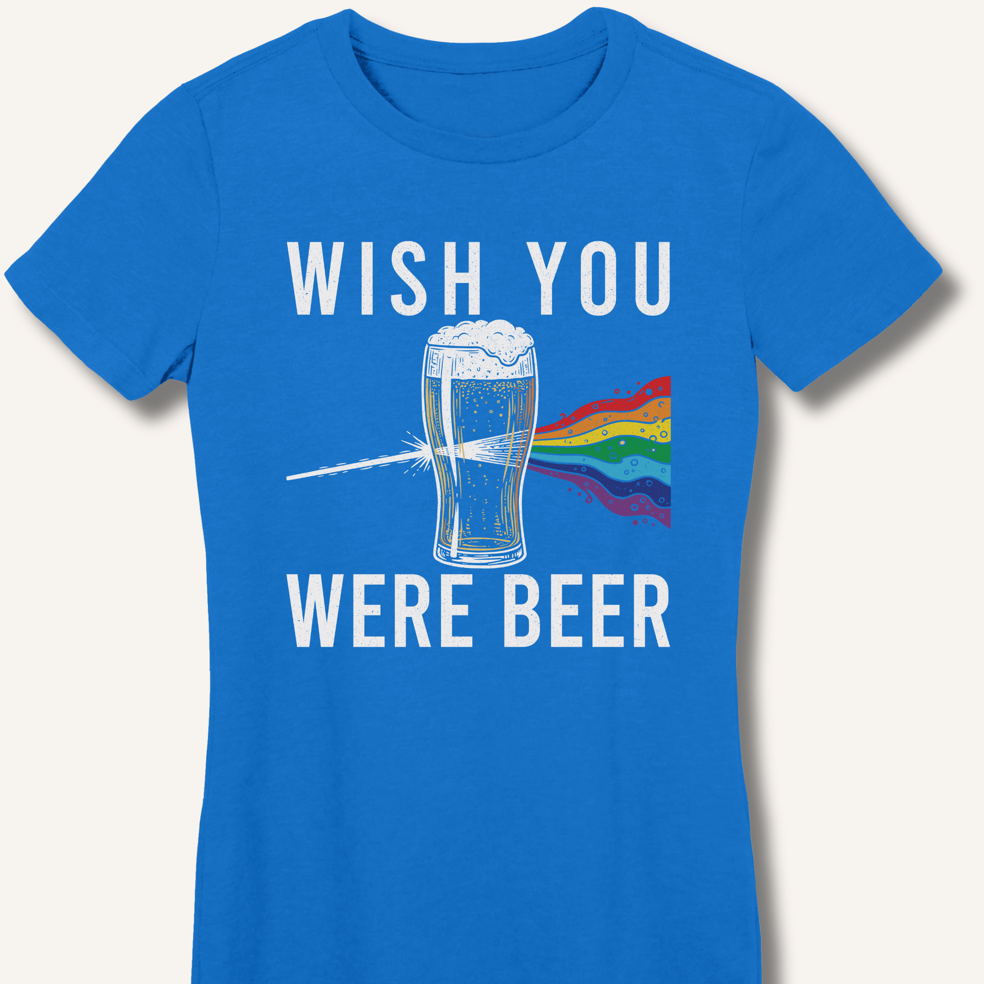 Wish You Were Beer Fitted T-Shirt - Sip & Shirt