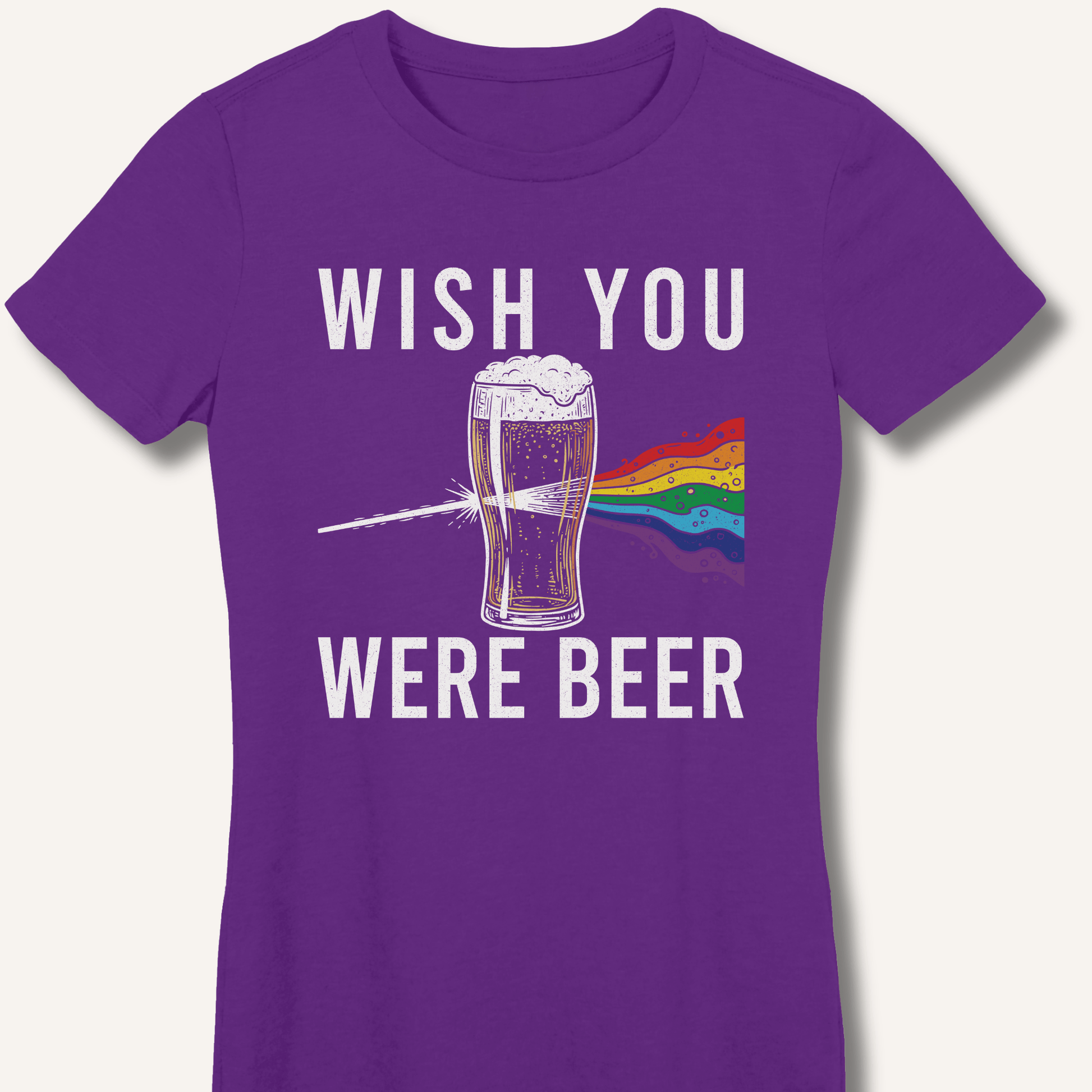 Wish You Were Beer Fitted T-Shirt - Sip & Shirt