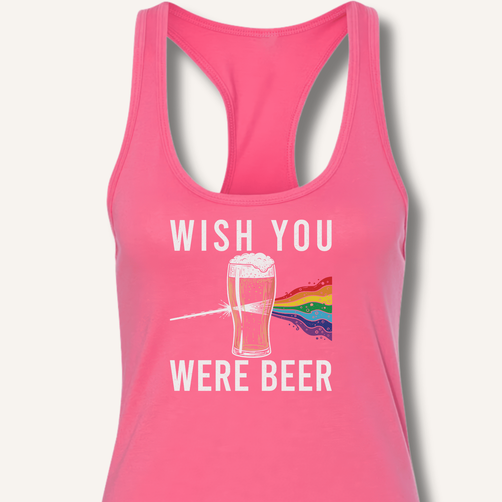 Wish You Were Beer Racerback Tank - Sip & Shirt