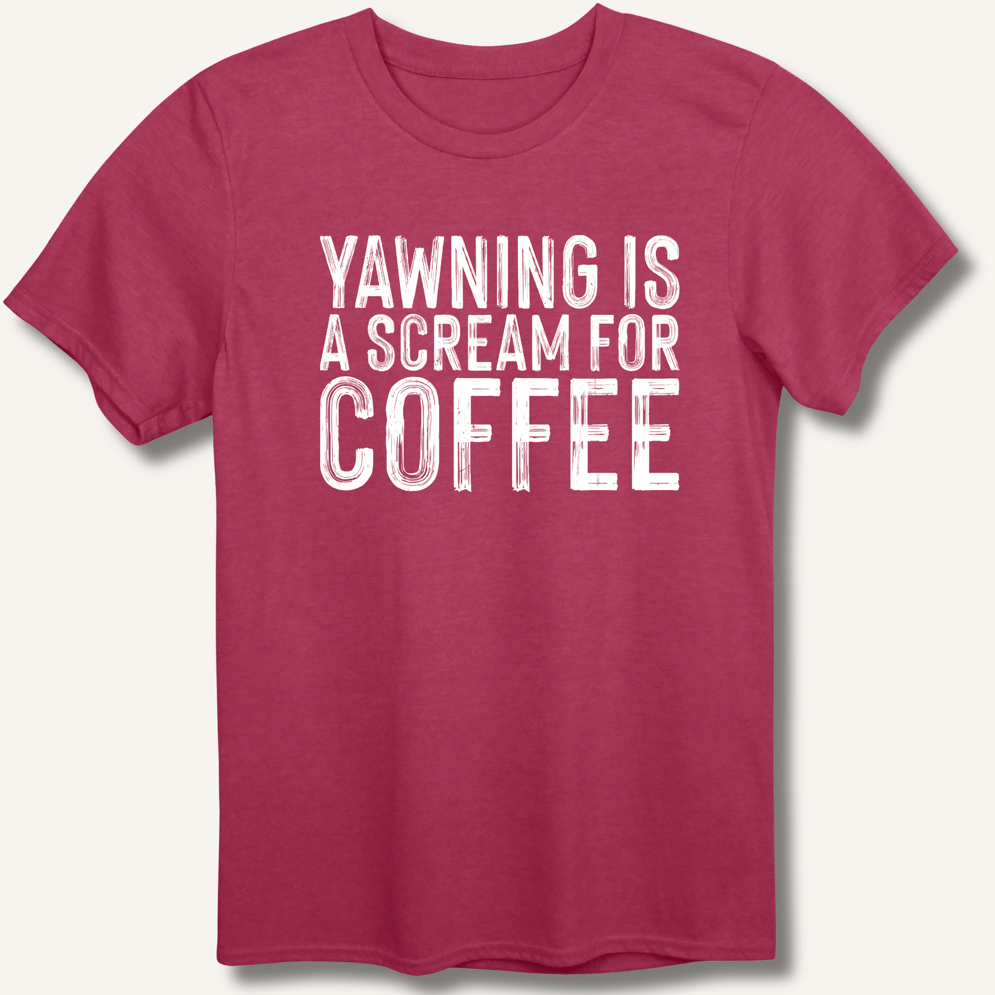 Yawning Is A Scream For Coffee T-Shirt - Sip & Shirt