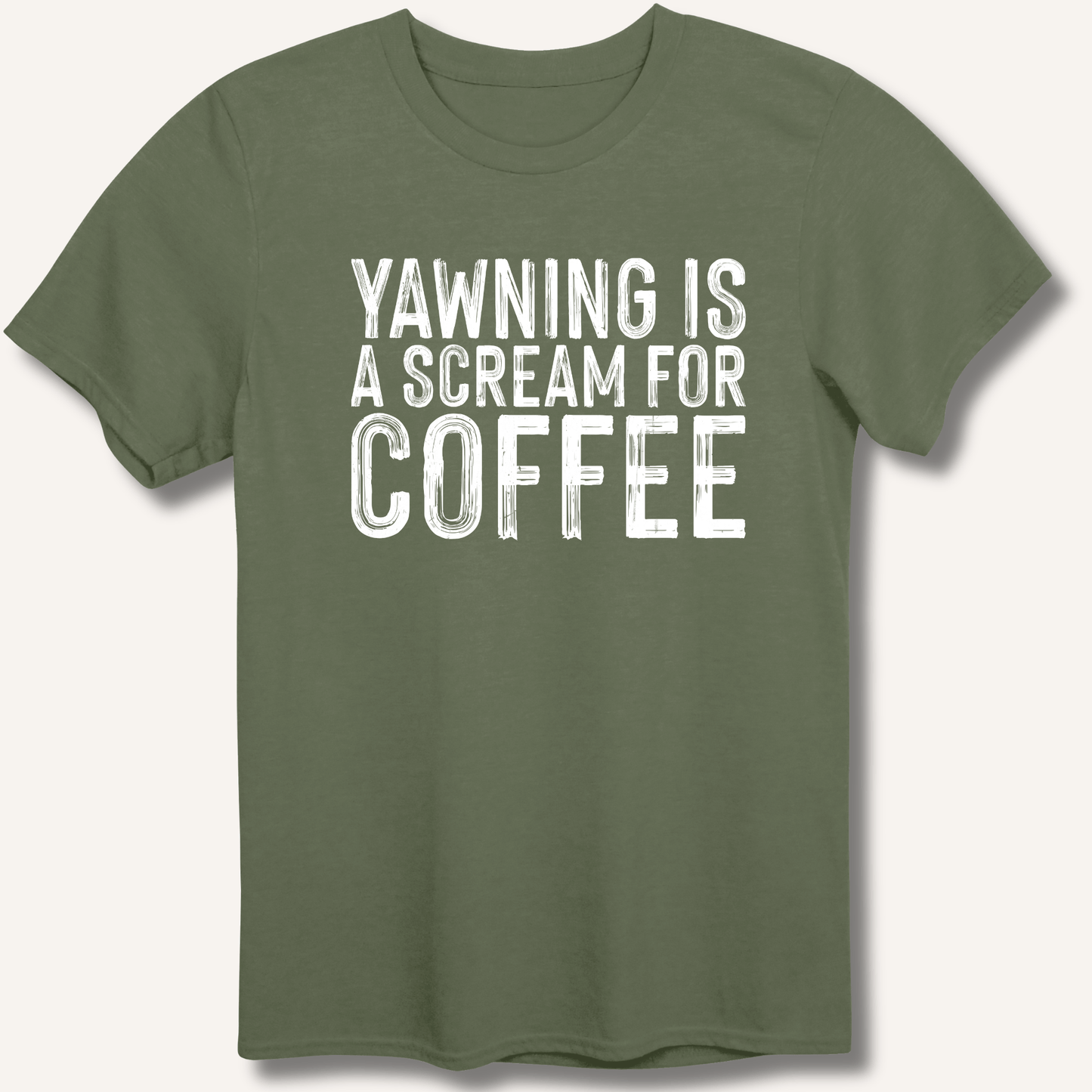 Yawning Is A Scream For Coffee T-Shirt - Sip & Shirt