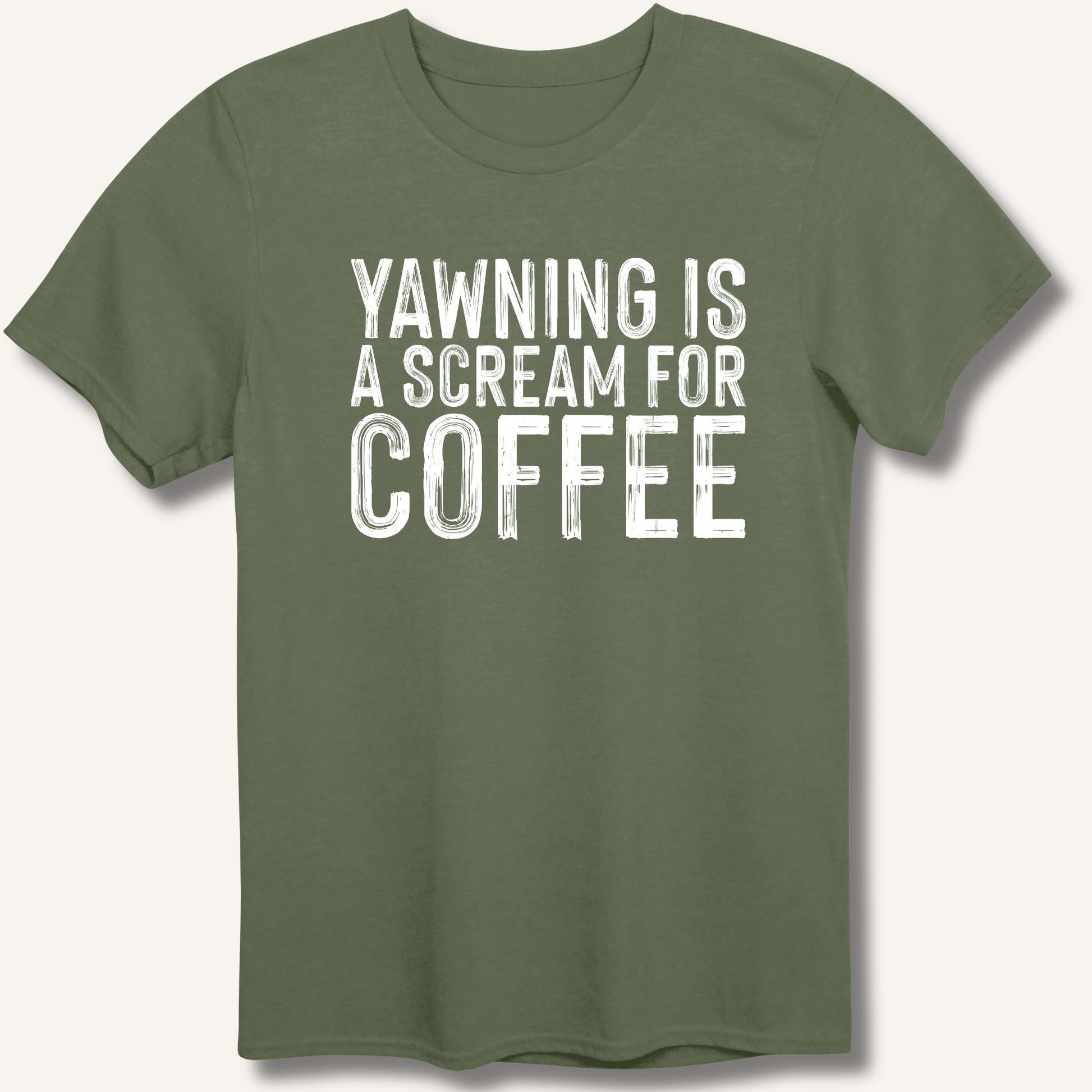 Yawning Is A Scream For Coffee T-Shirt - Sip & Shirt