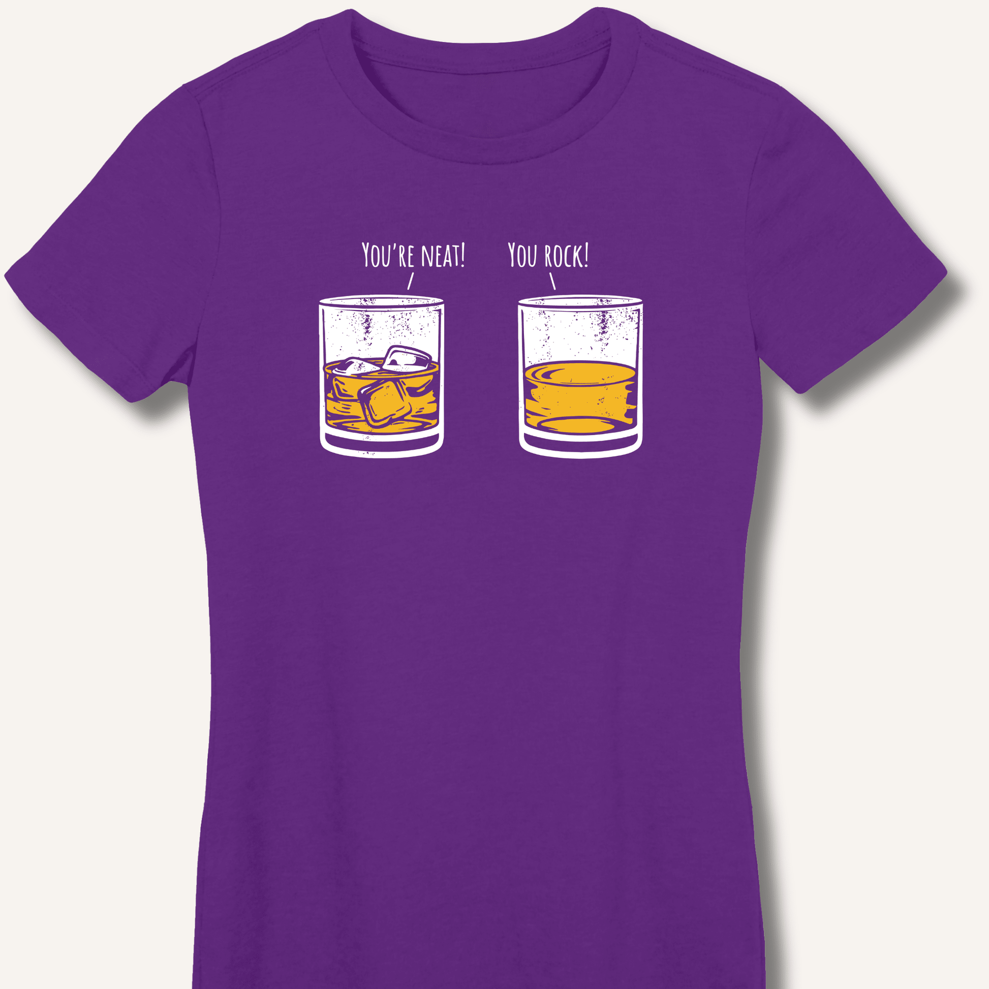 You're Neat! You Rock! Fitted T-Shirt - Sip & Shirt