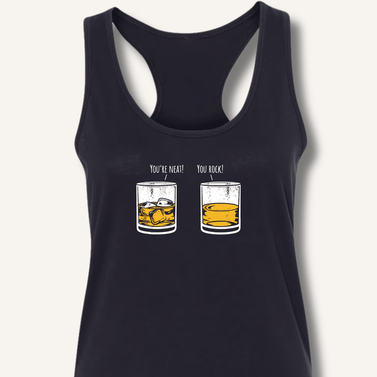 You're Neat! You Rock! Racerback Tank - Sip & Shirt